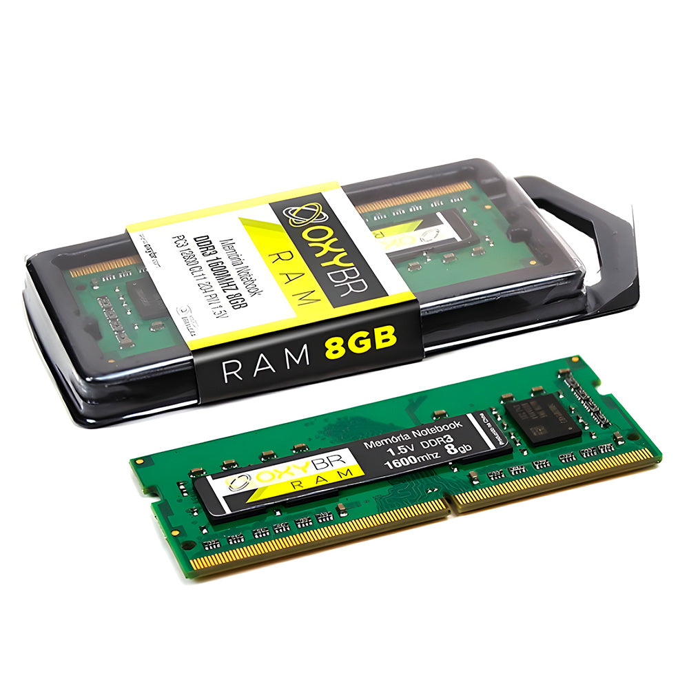 Memória Ram Notebook OxyBR 8GB 1600MHz DDR3, 1.5V